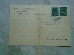 Hungary   Makó  Dr.Báron Ferenc ügyvéd  To Mezökovácsháza  1948    KA336.8 - Lettres & Documents