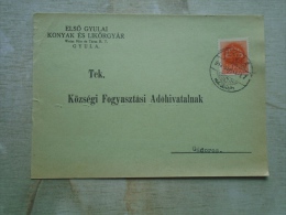 Hungary  GYULA -  Elsö Gyulai Konyak Cognac és Likörgyár  - Weisz Mór és Tsa  Sent To Gádoros  1942   KA336.11 - Covers & Documents