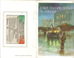 Forze Di Pace Italiane In Albania Folder Ufficiale Nuovo Cod.schede.059 - Special Uses