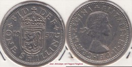 Gran Bretagna 1 Shilling 1957 (Arms Of Scotland) Km#905 - Used - I. 1 Shilling