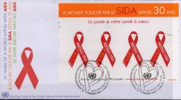 PIA - ONU GENEVE  - 3.juin.2011 : 30 Anni Di Lotta All´ AIDS - FDC - (Yv Bf 22) - Used Stamps