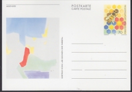 Liechtenstein 1998 Bees Postal Stationery Gertrud Kohli "Be-gegnen Der Farben"   Unused (24111BA) - Entiers Postaux