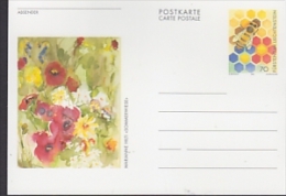 Liechtenstein 1998 Bees Postal Stationery Marianne Hilti "Sommerwiese"  Unused (24111DA) - Enteros Postales