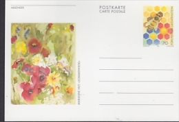Liechtenstein 1998 Bees Postal Stationery Marianne Hilti "Sommerwiese"  Unused (24111DB) - Entiers Postaux