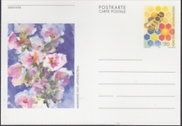 Liechtenstein 1998 Bees Postal Stationery Marianne Hilti "Apfleblüten"  Unused (24111EA) - Enteros Postales