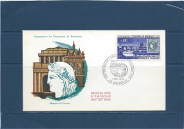 France CARTE MAX. ENVELOPPE 1er JOUR  BORDEAUX   CENTENAIRE EMISSION DE BORDEAUX  7/11/70 Val YT :3,50 € - Non Classés