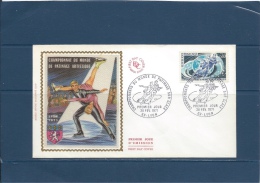 France CARTE MAX. ENVELOPPE 1er JOUR  CHAMPIONNAT MONDE PAT. ARTIST.  LYON  20/2/71   Val YT : 2,00 € - Sin Clasificación