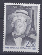 MONACO - Yvert - 1639** - Cote 2,80 € - 1Centenaire De La Naissance De Maurice Chevalier - Sänger