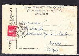 Fleurs - Hongrie - Lettre Recommandée De 1950 - Oblitération Budapest - Valeur 20 Euros - Covers & Documents