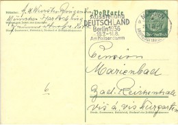 GERMANY Card With Olympic Machinecancel Ausstellung Deutschland München Hauptstadt Der Bewegung - Sommer 1936: Berlin