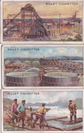 CHROMO-CIGARETTES-WILLS-MINING-LOT OF 3 PIECES-LOOK AT 2 SCANS-LITTLE PRICE ! ! ! - Wills