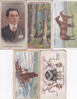 CHROMO-CIGARETTES-WILLS-PLAYERS-VARIUS-LOT OF 5 PIECES-LOOK AT 2 SCANS-LITTLE PRICE ! ! ! - Otras Marcas