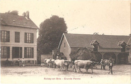 Dépt 77 - ROISSY-EN-BRIE - Grande Ferme (ferme De Wattripont) - Simi-Bromure A. Breger - (attelage De Boeufs) - Roissy En Brie