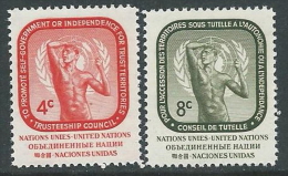 1959 NAZIONI UNITE ONU NEW YORK CONSIGLIO DI TUTELA MNH ** - VA51 - Neufs