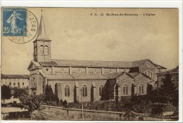 Carte Postale Ancienne Saint Jean De Bournay - L'Eglise - Saint-Jean-de-Bournay