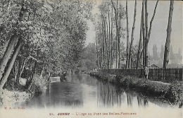 CARTE POSTALE ORIGINALE ANCIENNE : JUVISY  L'ORGE AU PONT DES BELLES FONTAINES  ANIMEE  ESSONNE (91) - Juvisy-sur-Orge