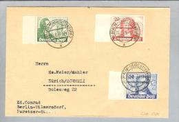 Berlin 1949 Satz J.W.Goethe Sammlerbrief >Zürich CH - Storia Postale