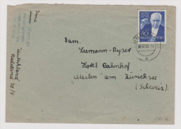 Berlin 1955-12-30 EF-Brief 40 Pf. Richard Strauss - Storia Postale