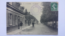 LE HOURDEL 80 VUE GENERALE 2 Rue Arbres FACTEUR Somme CPA Animee Postcard - Le Hourdel