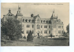 Montsoult (S & O) Villa Béthanie - Façade Ouest (animée) - Montsoult