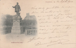 AUXERRE     YONNE      CPA 1900   STATUE DE PAUL BERT - Auxerre