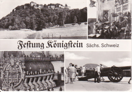 AK Festung Königstein - Sächs. Schweiz - Mehrbildkarte (17570) - Koenigstein (Saechs. Schw.)