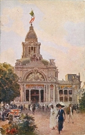 TORINO - ESPOSIZIONE INTERNAZIONALE - 1911. IL PADIGLIONE DELLE FESTE. BELLA CARTOLINA DEL 1917 - Exhibitions