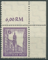 SBZ West-Sachsen 1946 Abschiedsserie 153 Y B Ecke Re. Oben Postfrisch Geprüft - Mint