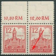SBZ West-Sachsen 1946 Abschiedsserie Plattenfehler 155 Y III Oberrand Postfrisch - Nuevos