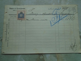 Hungary Invoice -Erber és Fleischmann -Arad Debrecen 1913 To Lántz Nándor Temesszépfalu Banat  KA342.16 - Autriche