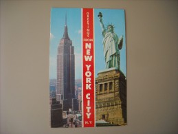 ETATS UNIS NY NEW YORK CITY GREETINGS FROM - Statue De La Liberté