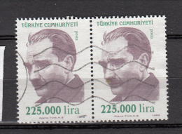 Turkije 1999 Mi Nr 3197 Atatürk 2x - Usati