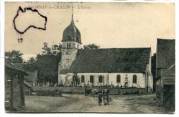 -CHARNAY-les-CHALON - ( Saône Et Loire ), L'Eglise, Animation, Cimetière, Enfants, Peu Courante, TBE, Scans. - Altri & Non Classificati