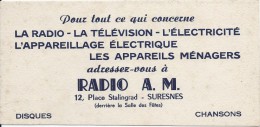 Buvard/Electro-MénagerDisques //Radio A.M./SURESNES/Seine//Vers 1950        BUV216 - Produits Ménagers