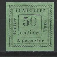 Guadeloupe Yv. 12, Mi 12a * - Timbres-taxe