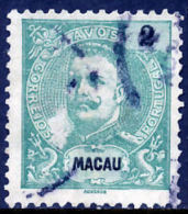 !										■■■■■ds■■ Macao 1903 AF#129ø King Carlos, Mouchon 2 Avos (x10025) - Oblitérés