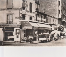 PARIS  MONTMARTRE - " LE VRAI PARIS " , Café Branchouille , 33  Rue Des Abbesses , Angle Rue Germain Pilon (  Rare ) - Bar, Alberghi, Ristoranti