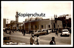 ALTE POSTKARTE BAGHDAD MERJAN MOSQUE Murjan Moschee Mosquée Bagdad Irak Iraq Autos Auto Cars Car Postcard Ansichtskarte - Iraq