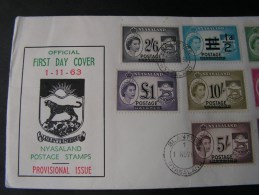 == Rhodesien Nyasaland   FDC  1963 - Rodesia & Nyasaland (1954-1963)
