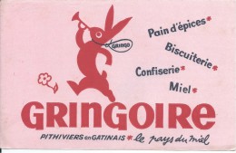 Buvard/Pain D´épice/GRINGOIRE/ Couleur Rose/Pithiviers-en-Gatinais/Vers 1950  BUV231 - Gingerbread