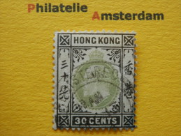 Hong Kong 1903, EDWARD VII, Wmk CROWN CA: Mi 69, SG 70, Ø - Usados