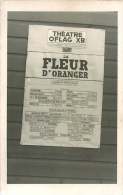 MILITARIA GUERRE 1939 45 - 220815 - ALLEMAGNE HAMBURG CAMP PRISONNIERS  OFFICIERS OFLAG X B N°4 Affiche Théâtre FLEUR - War 1939-45