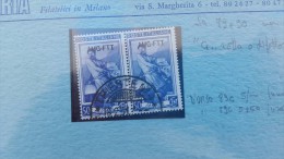 Italy Trieste 1954 50c Variety Broken G Used - Other & Unclassified