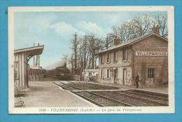 CPSM Chemin De Fer Cheminot Arrivée Du Train En Gare De VILLEPARISIS 77 - Villeparisis