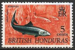 Brittish Honduras 1968 Mi 215X Bonefish (Albula Vulpes), Fish | Native Wildlife - Honduras Británica (...-1970)