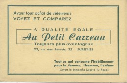 Buvard/Textile & Vestimentaire/Au Petit Carreau / SURESNES/Seine/Vers 1950    BUV243 - Textilos & Vestidos