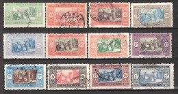 SENEGAL, 1914 / 1927, Type Marché Indigène , 12 Timbres  Obl,bon état Général , - Oblitérés