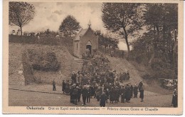 ONKERZELE (9500) Grot En Kapel Met De Bedevaarders - Pélerins Devant Grotte Et Chapelle - Geraardsbergen