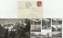 CHAMPERY VS Planachaux Monthey 2 Ansichtskarten Und Ein Kleiner Brief Von 1915 Nach Collombey - Monthey