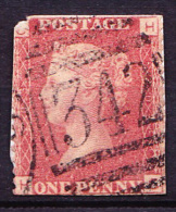 Great Britain GB - Queen Victoria - 1 One Penny Red - On Piece / Fragment - Usati